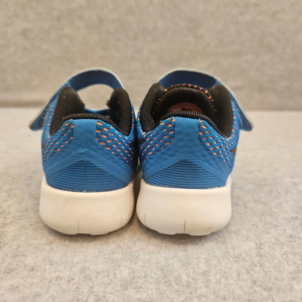 NIKE FREE RN TD |Toddler Shoes Size 5C Blue Orange Running Sneakers